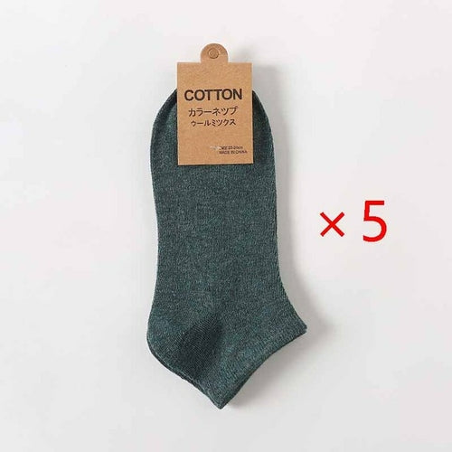 Cotton Men Socks Pack Breathable Socks Set High Quality Short Socks