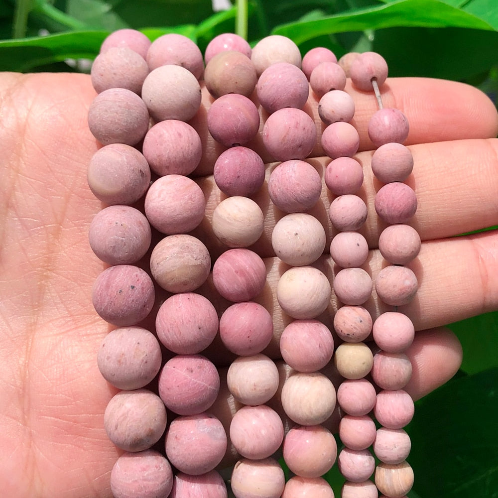 Natural Stone Matte Amazonite Round Beads for Jewelry Making  Perles Gem Loose Beads Diy Bracelet Necklace 4/6/8/10/12mm