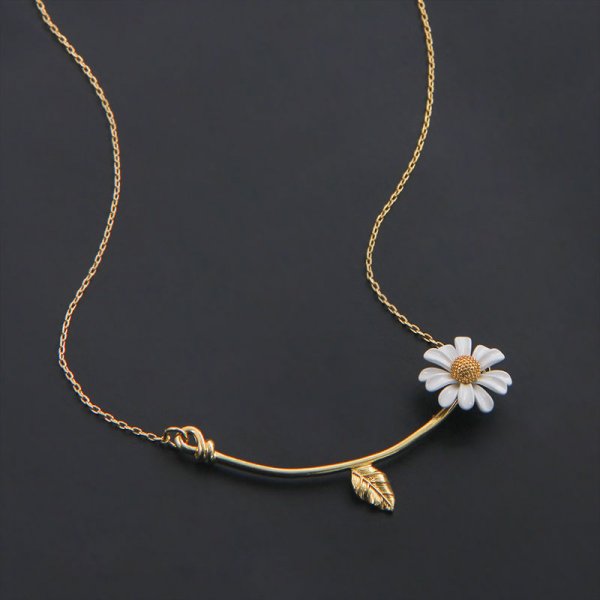 Daisy Jewelry Set | Daisy Pendant Jewelry | Daisy Necklace | Daisy Earrings | Daisy Bracelet Ring Set | Flower Jewelry Set | Valentines Gift