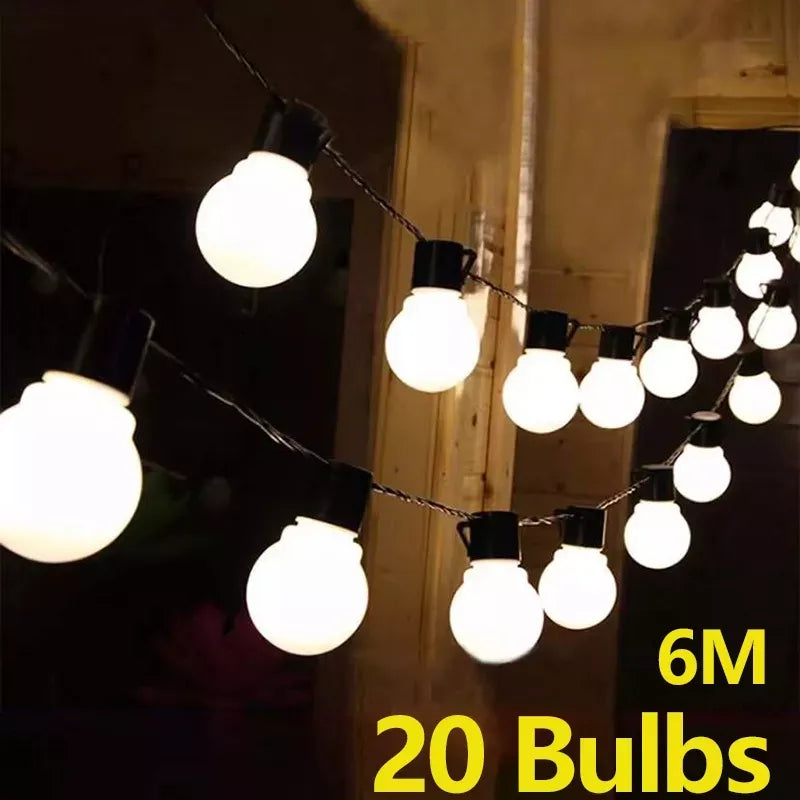 G50 Street Garland Light Bulbs LED Fairy String Light Outdoor Lights Garden Patio Christmas Decoration