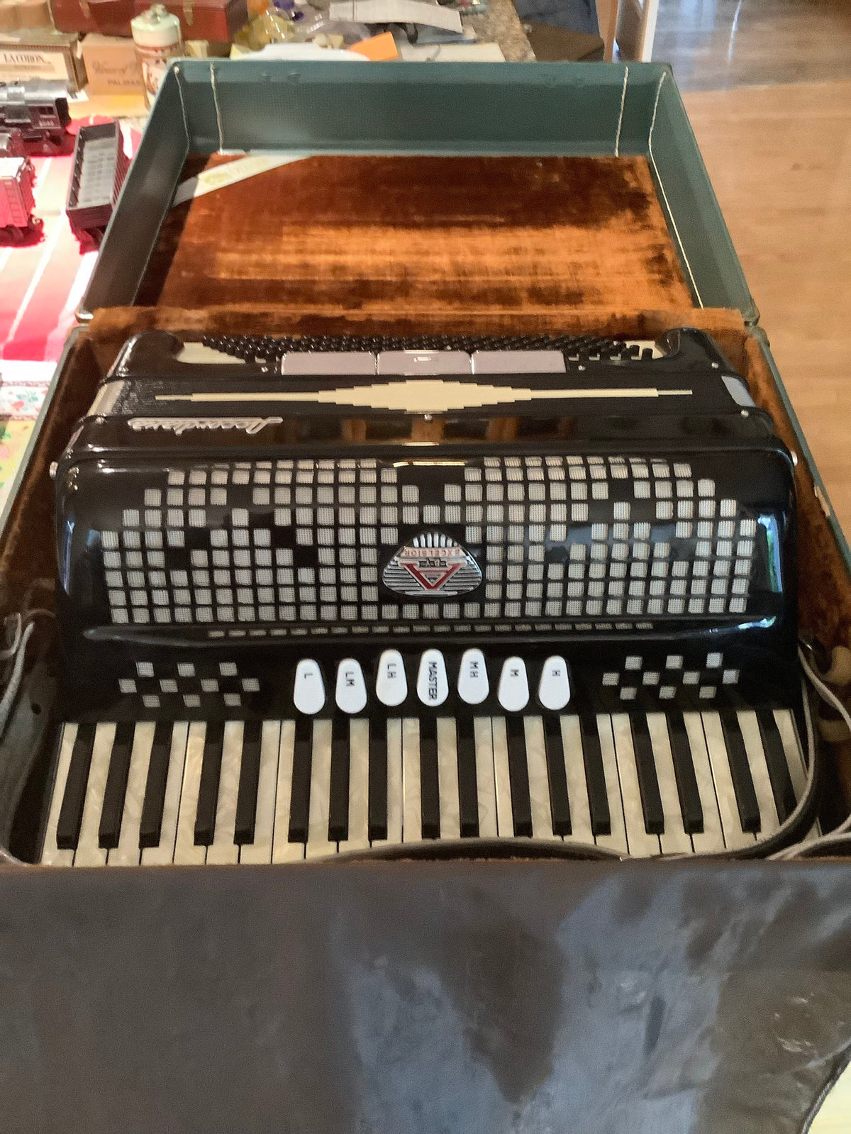 Excelsior Model 310 Accordion with original case and Straps.