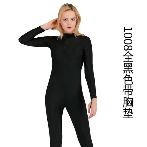 Damen Design Einteiler Langarm Surf Bodysuit Sonnenschutz