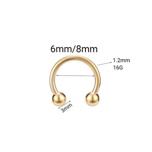 1pc Stainless Steel Crystal Cz Hoop Women Tragus Cartilage