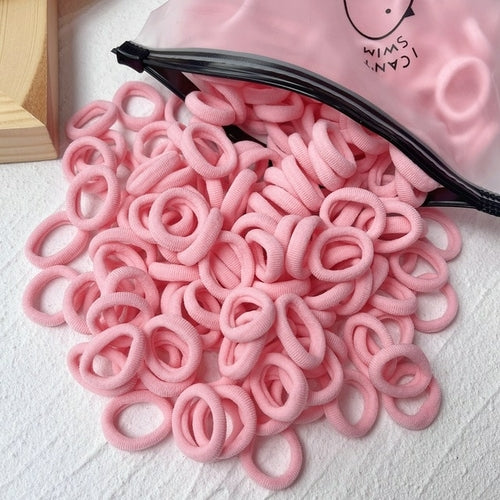 20/50 Stück Kinder elastische Haarbänder Mädchen Süßigkeiten Scrunchie Gummiband