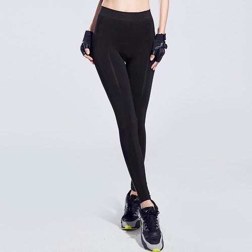 Pantalones de yoga para mujer Fitness Leggings deportivos Sólido 