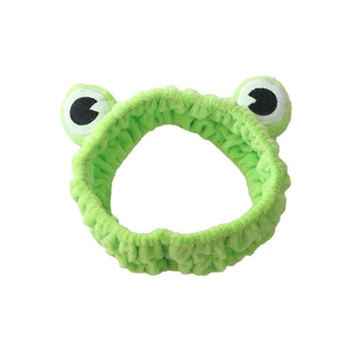 Funny Frog Makeup Headband Wide brimmed Elastic Hairbands Cute