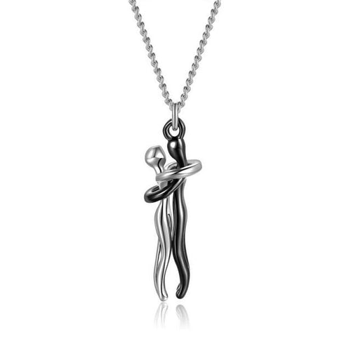 Affectionate Hug Necklace Stainless Steel Necklaces Pendants