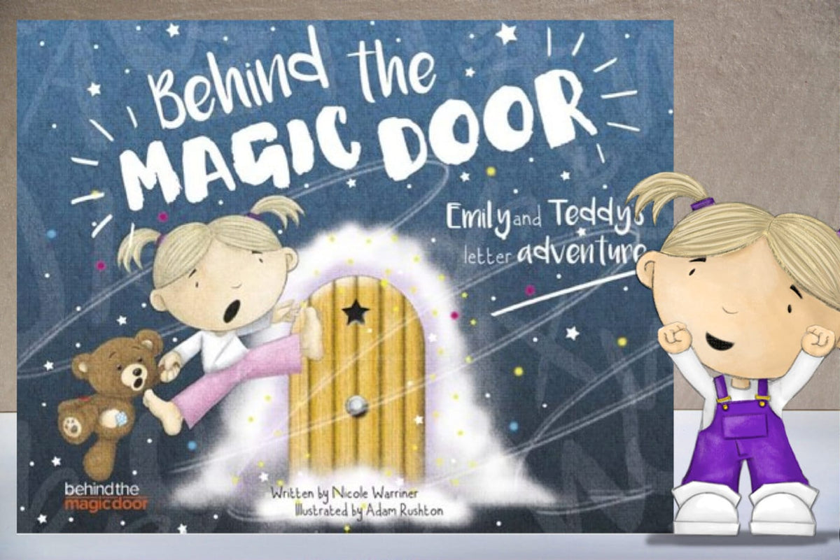 Personalised Children's Book, Behind the Magic Door, Ideal Gift, Baby Gift, Newborn Gift, Keepsake, Story Book, SAME DAY PROCESSING