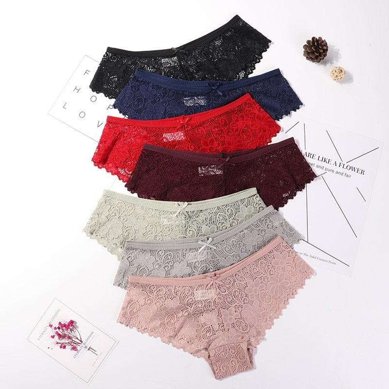3 Pcs Panties for Woman Underwear Sexy Lace Breathable Soft Lingerie
