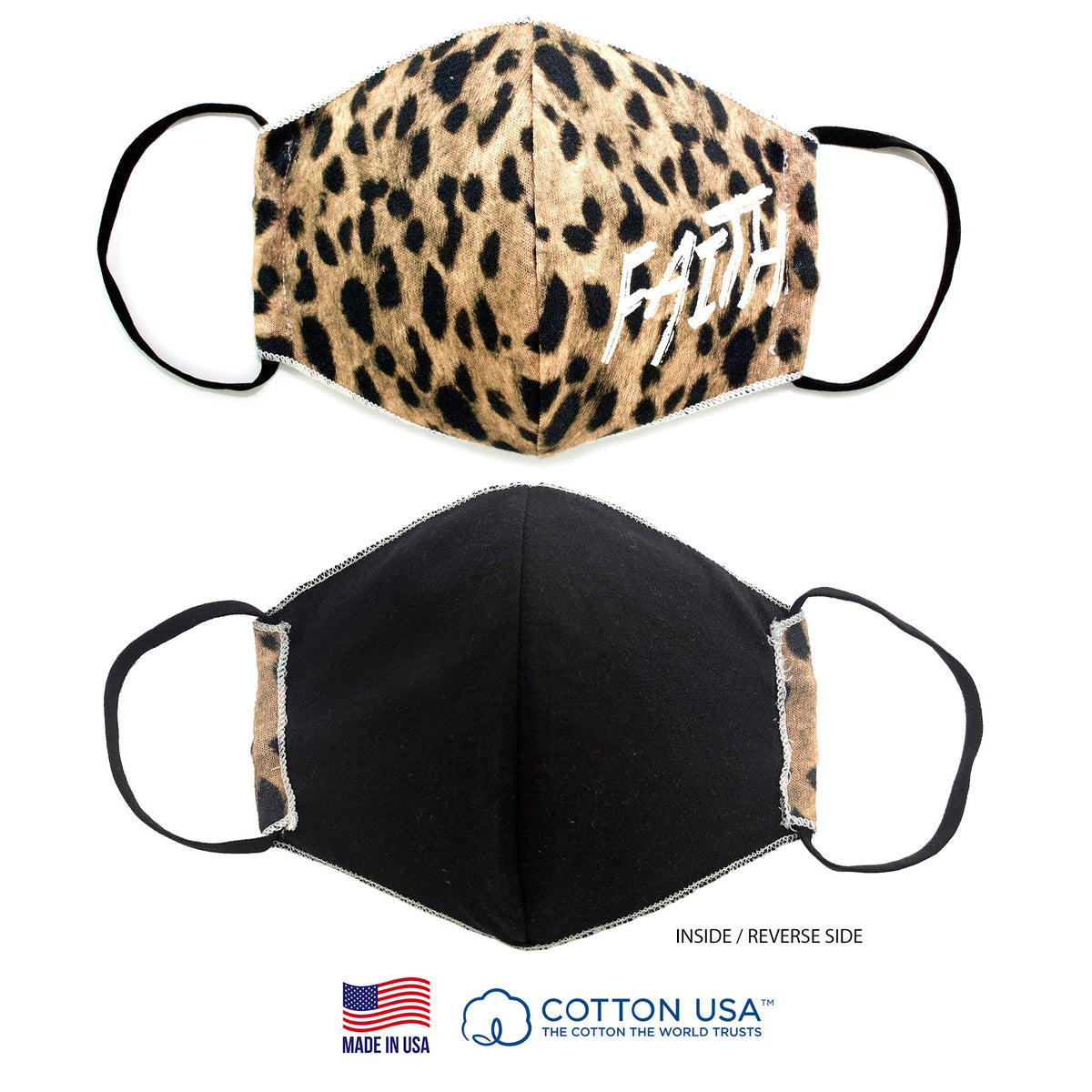 Faith 3D Leopard Face Mask