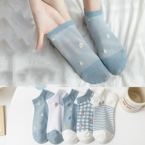 Süße Socken Damen Set Paare | Harajuku Socken Damen Baumwolle | Damen