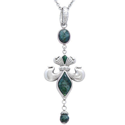 New Dawn - Green Marble with Adornments Necklace
