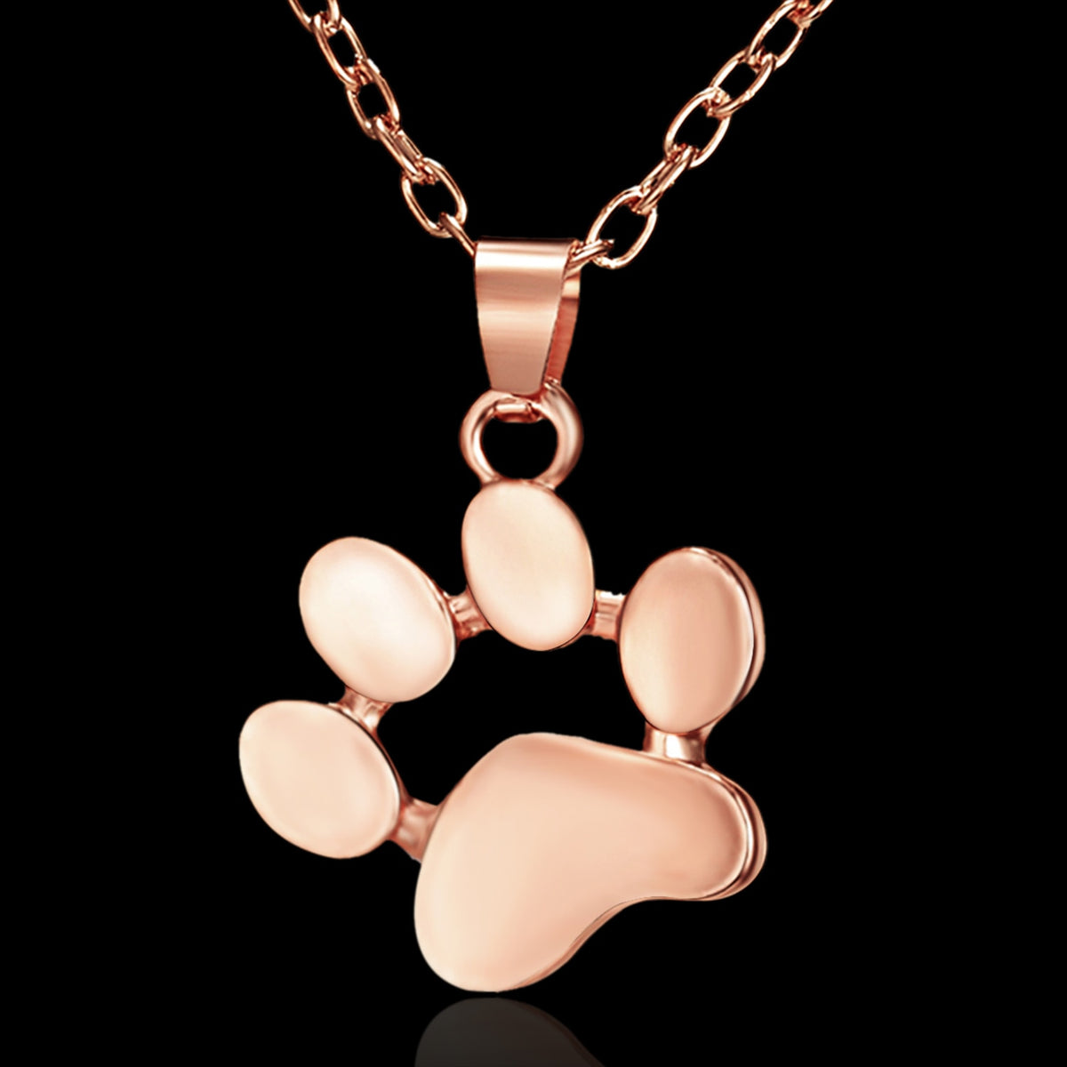 Collar de perro y gato de Color plateado para mujer, accesorios de joyería, gargantilla de mascota con pata de Animal, collar con colgante de huellas