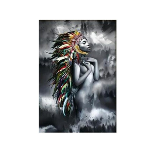 African Woman Canvas Painting Black Woman Posters And Prints Ethnic