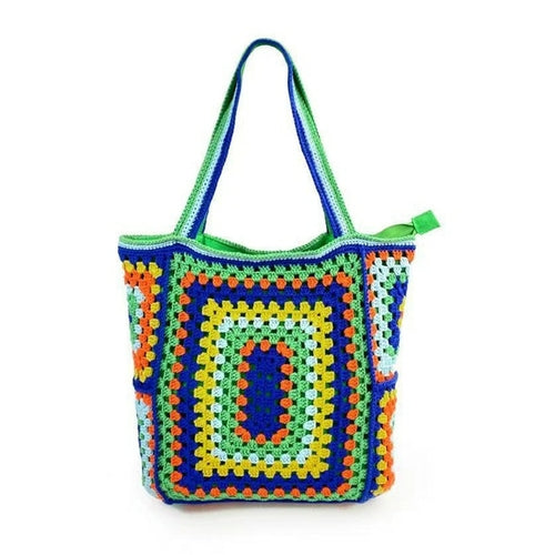 Bohemian Crochet Women Shoulder Bags Knitting Large Capacity Tote Bag