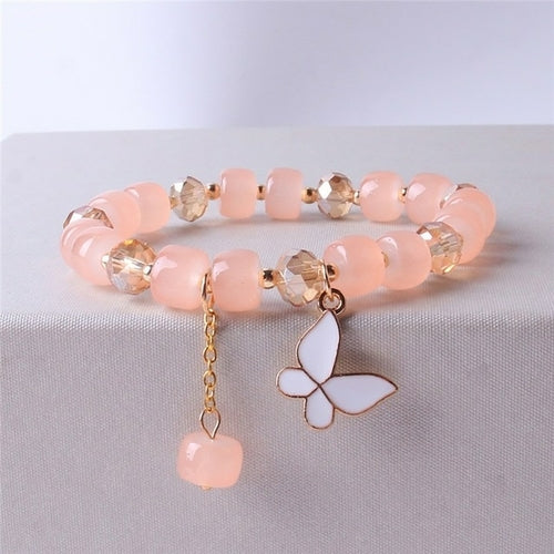 Candy Gum Butterfly Crystals Women Bracelet Chains For Girls Friends
