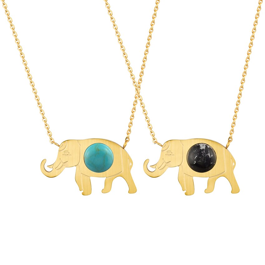 Charms Good Luck Elephant Pendant Necklace With