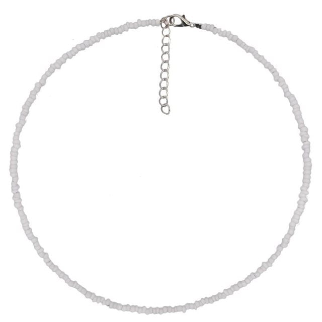 Bunte kleine Perlen Kette Halsband Halskette für Frauen Gänseblümchen-Blumen-Charme-Halsketten-Frauen-Sommer-Kurzhals-Ketten-Schmuck