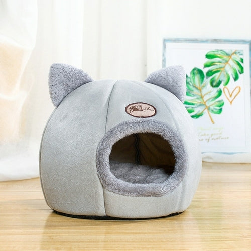 Comodidad de sueño profundo en la cama de invierno para gatos cesta para perros pequeños para gatos