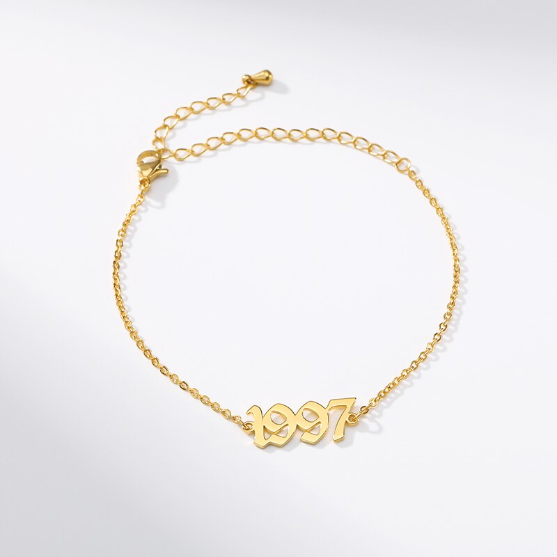 Delicate 1990 2019 Year Chain Bracelet For Women
