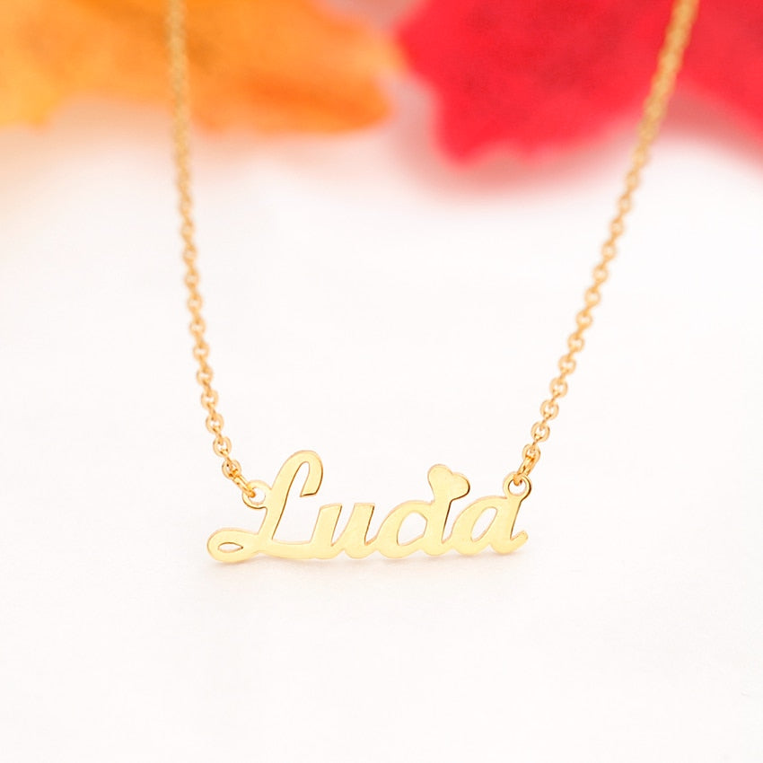 Delicate Custom Name Necklace Personalized Kids