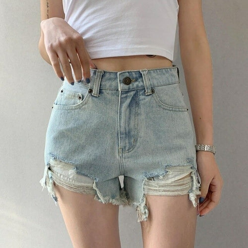 Street Summer Denim Shorts | Fashion Denim Shorts Blue | Denim Shorts