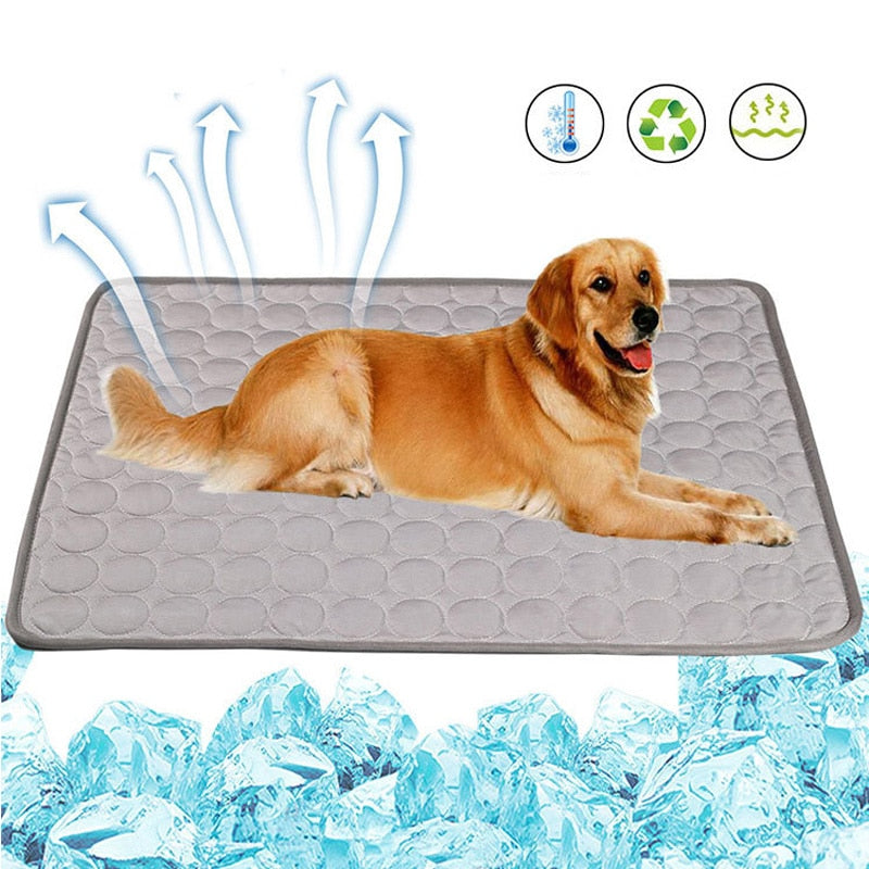 Dog Cooling Mat Summer Pad Mat For Dogs Cat Breathable Blanket Cat Ice