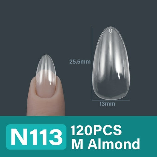 120pcs Artificial Nails Xxl Extra False Nails Tips Press On Nail Soft