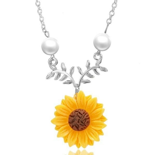 Sweet Daisy Flower Choker Necklace for Women Boho