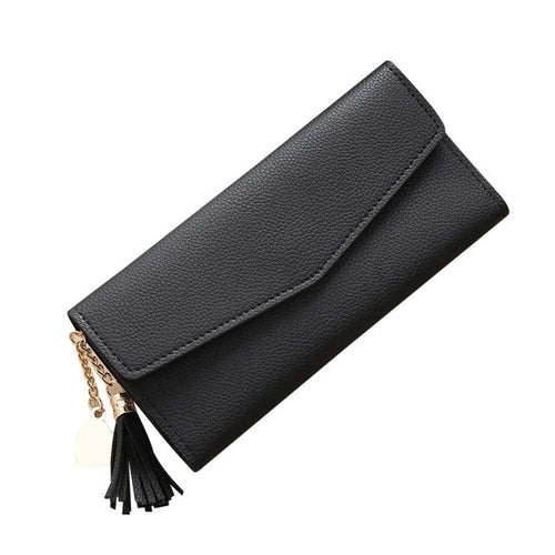 Women wallet Simple Long Wallet Tassel