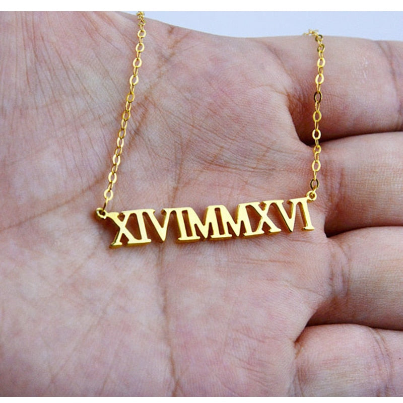 Gold Silver Color Custom Name Necklace