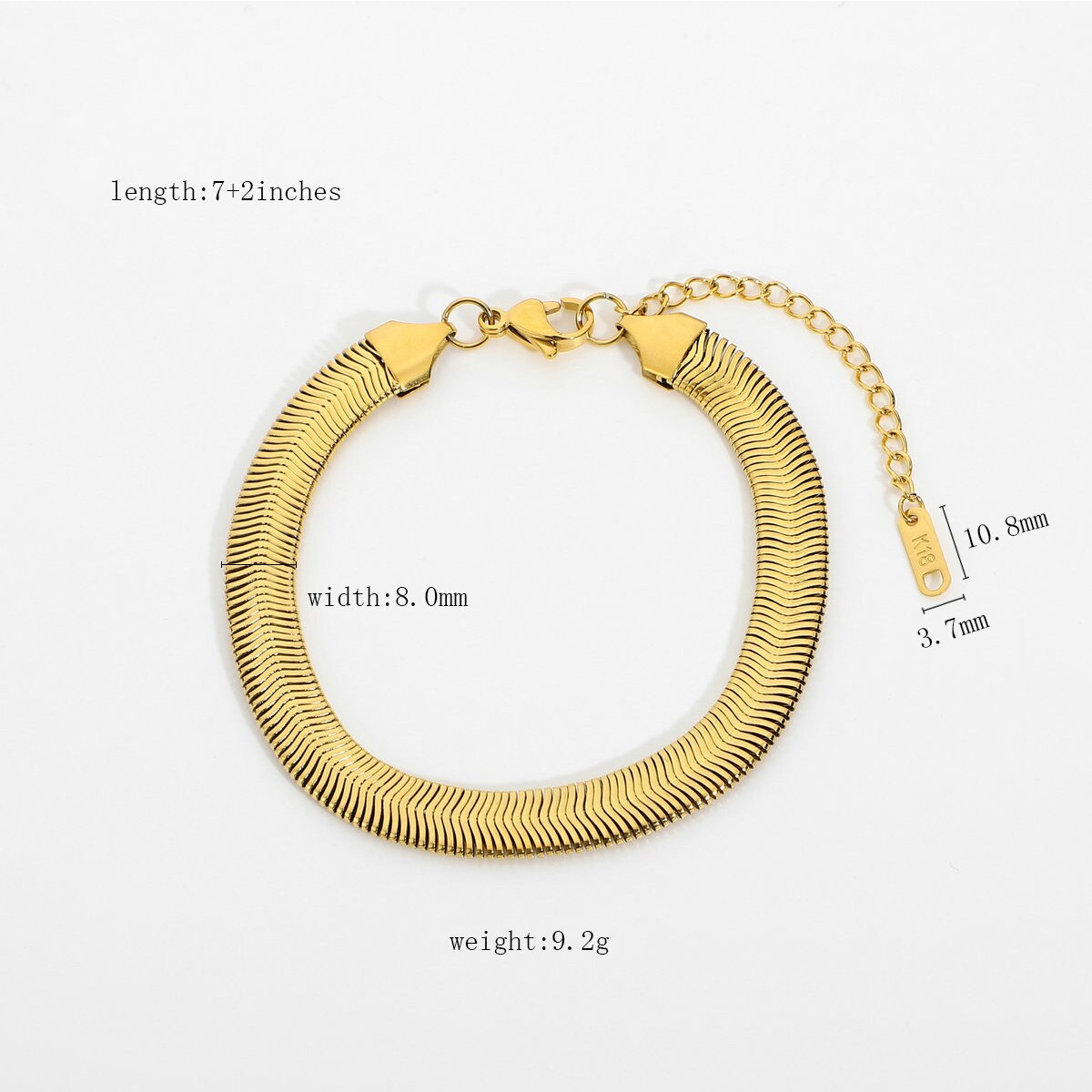 8mm vergoldete Edelstahl Schlange Pilar Kette Armbänder Halskette für Frauen Männer dicke Serpentin Knochen Kette Stapeln Schmuck