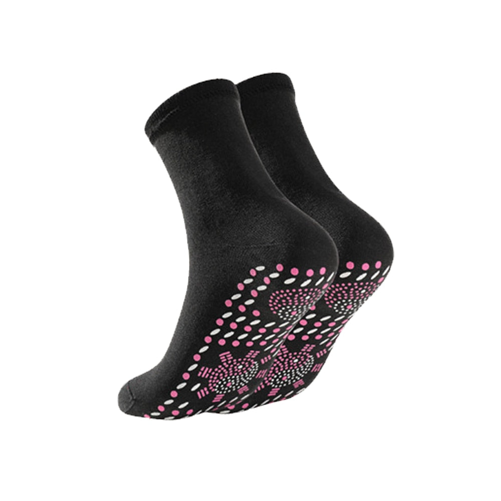 Self-heating Socks Men Women Foot Thermal Massage Magnetic Therapy Health Heated Sock Non-slip Dots Relieve Tired Winter Warm