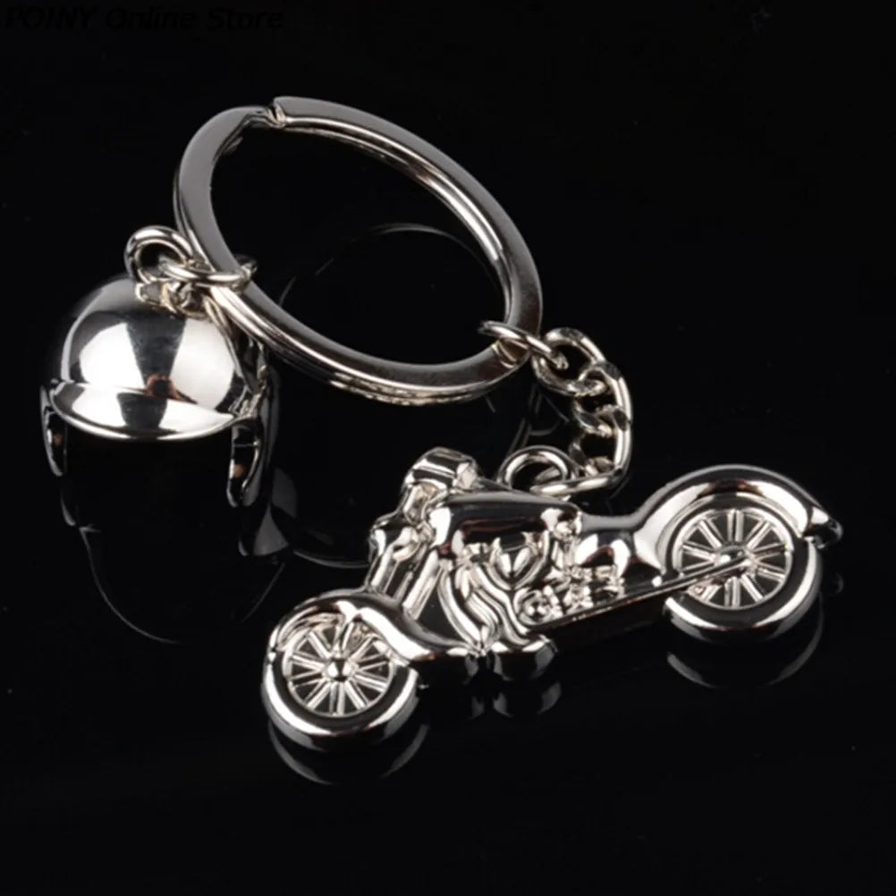Fashion Men Cool Motorcycle Pendant Alloy Keychain Car Key Ring Key Chain Gift