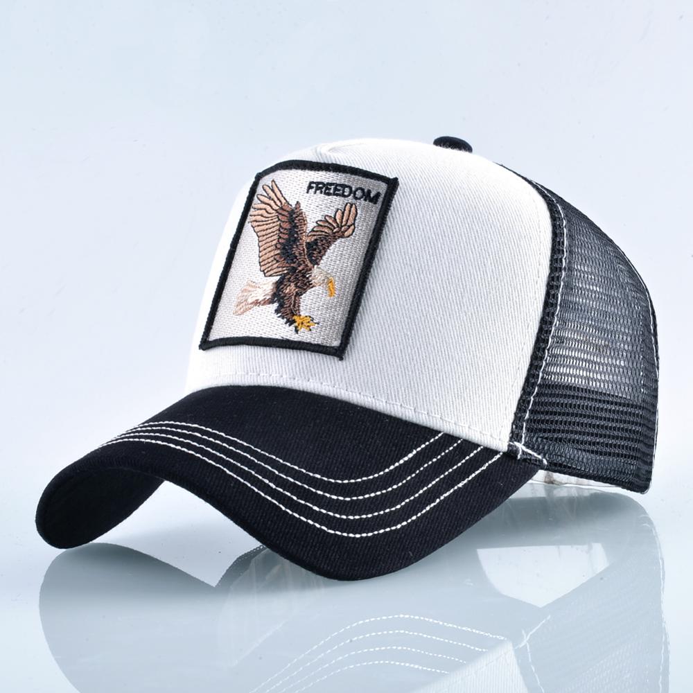 Animals Embroidery Baseball Caps Men Women Snapback Hip Hop Hat Breathable Mesh Sun Gorras Unisex Streetwear Bone