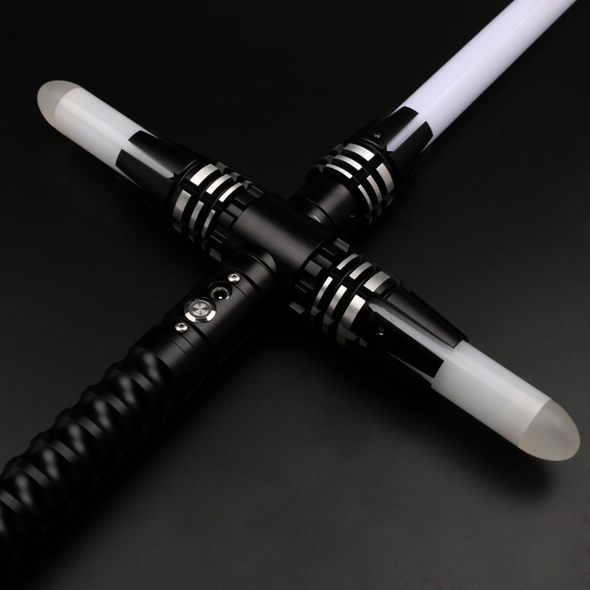 Smooth Swing Heavy Dueling Lightsaber 12 Color Changing 10 sets Soundfonts Metal Hilt Cross Laser Sword Gifts and Toys