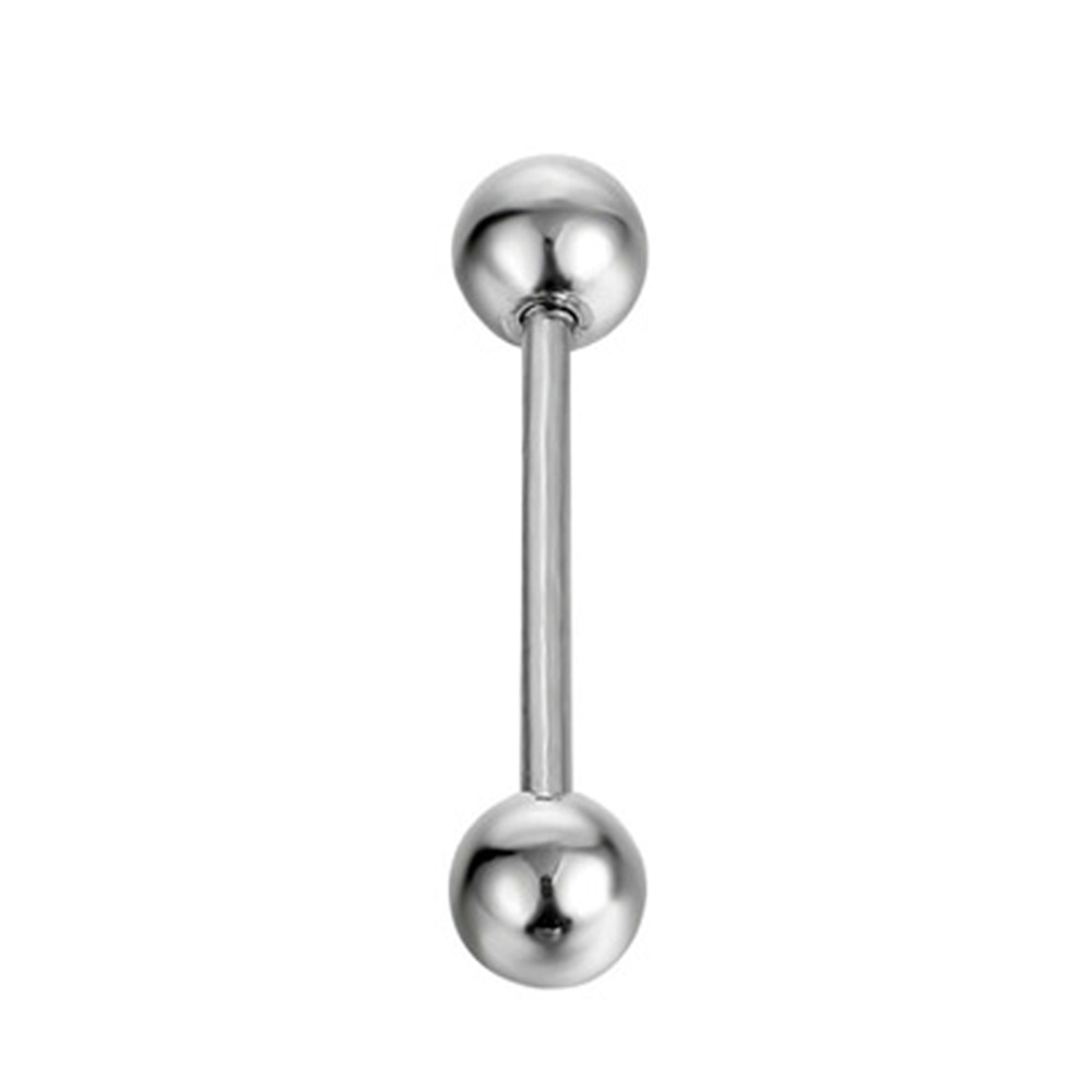 16pcs 14G Stainless Steel Nipple Rings Tongue Rings Straight Barbell Bars Piercing 12mm 14mm 16mm 18mm in Length for Women Men