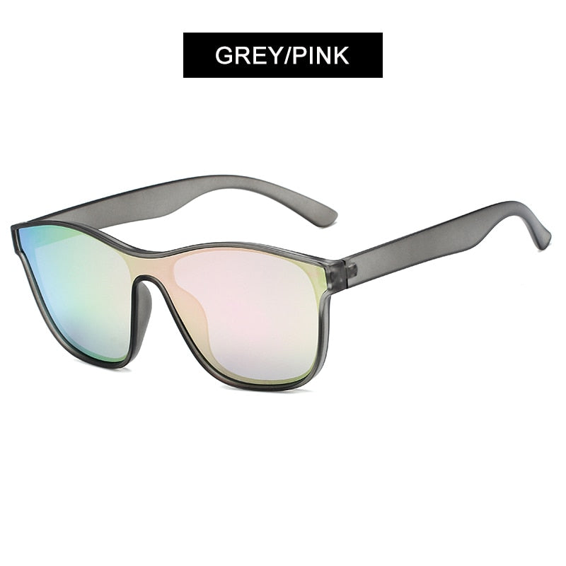 Square Polarized Sunglasses Men Women Square Male Sun Glasses Brand Design One-piece Lens Eyewear UV400