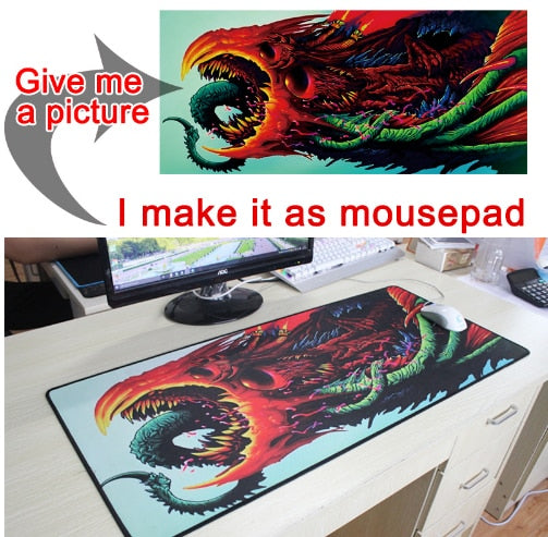 Large Sizes DIY Custom Mouse Pad Mat Anime Gaming Mousepad L XL Game Customized NO Lock Edge Desk   for CS GO DOTA