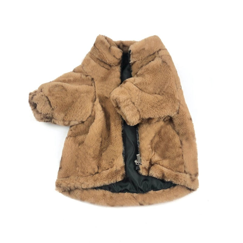 Winter-Haustier-Hundekleidung für kleine Hunde, Kleidung, französische Bulldogge, Fleece, warme Jacke, Hundezubehör, Chihuahua-Outfit, Mops