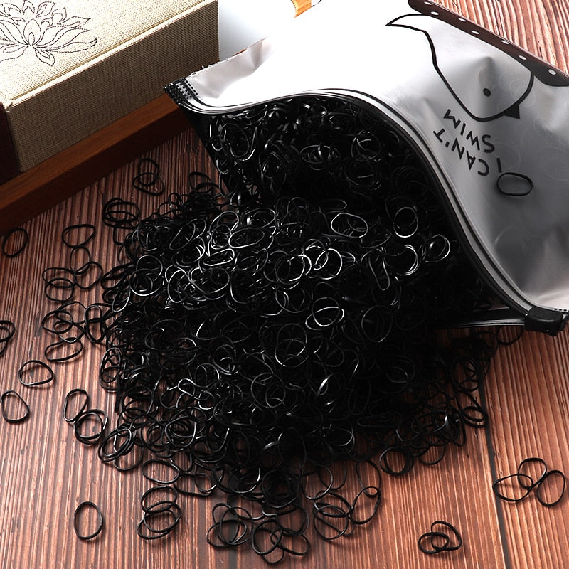 2000 stücke Mädchen Haarschmuck geschenk Nylon Gummiband Elastische Haarbänder Stirnband Kinder Pferdeschwanz Halter Bands Kinder Ornamente