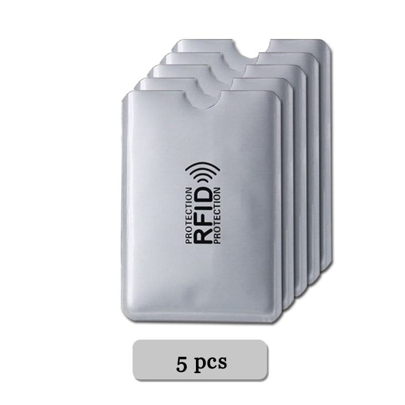 Anti Rfid Wallet Blocking Reader Lock Bankkartenhalter ID Bankkartenhülle Schutz Metall Kreditkartenhalter Aluminium 6 * 9,3 cm