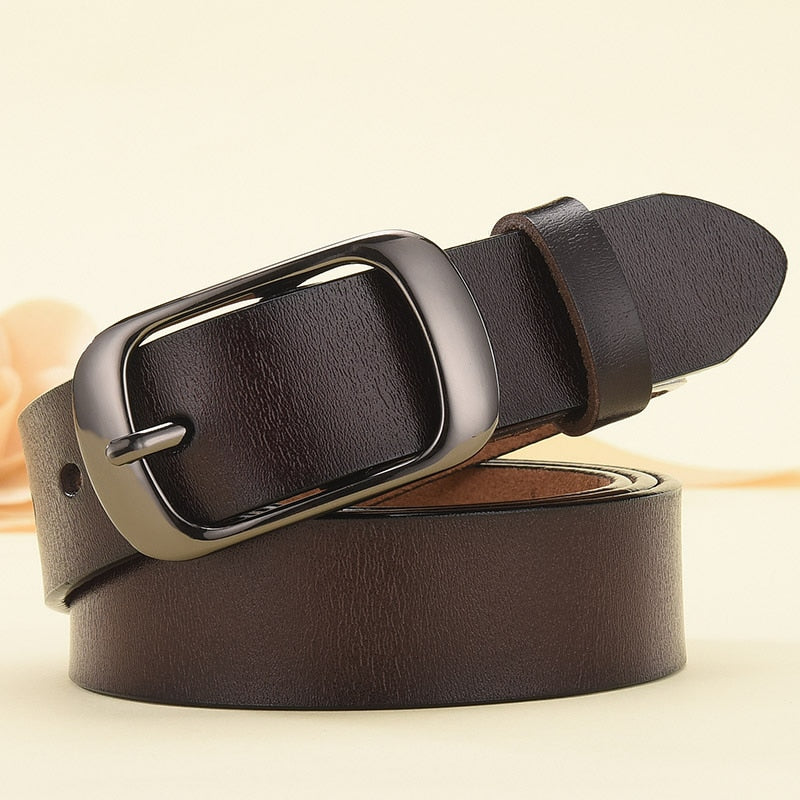 Women Genuine Leather Belt For Female Strap Casual All-match Ladies Adjustable Belts Designer