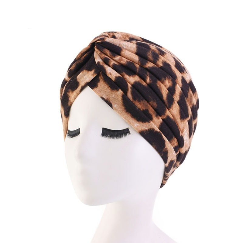 Women Soft Floral Print Cotton Women Turban Fashion Banadans Cancer Headwrap Chemo Cap Head Wrap Hair Accessories