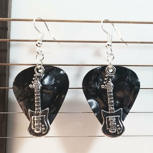 Handmade Guitar Pick Earrings | Guitar
