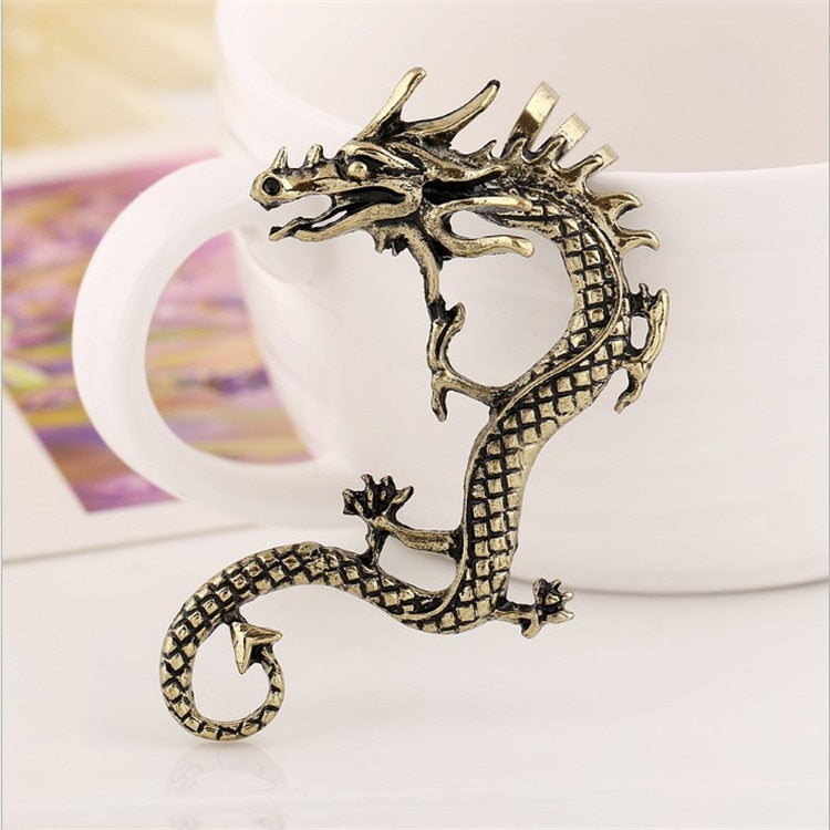 Dragon Ear Clip Vintage Punk Jewelry Accessories Earrings for Women and Men Clip on Earrings Boucle Oreille Femme Party