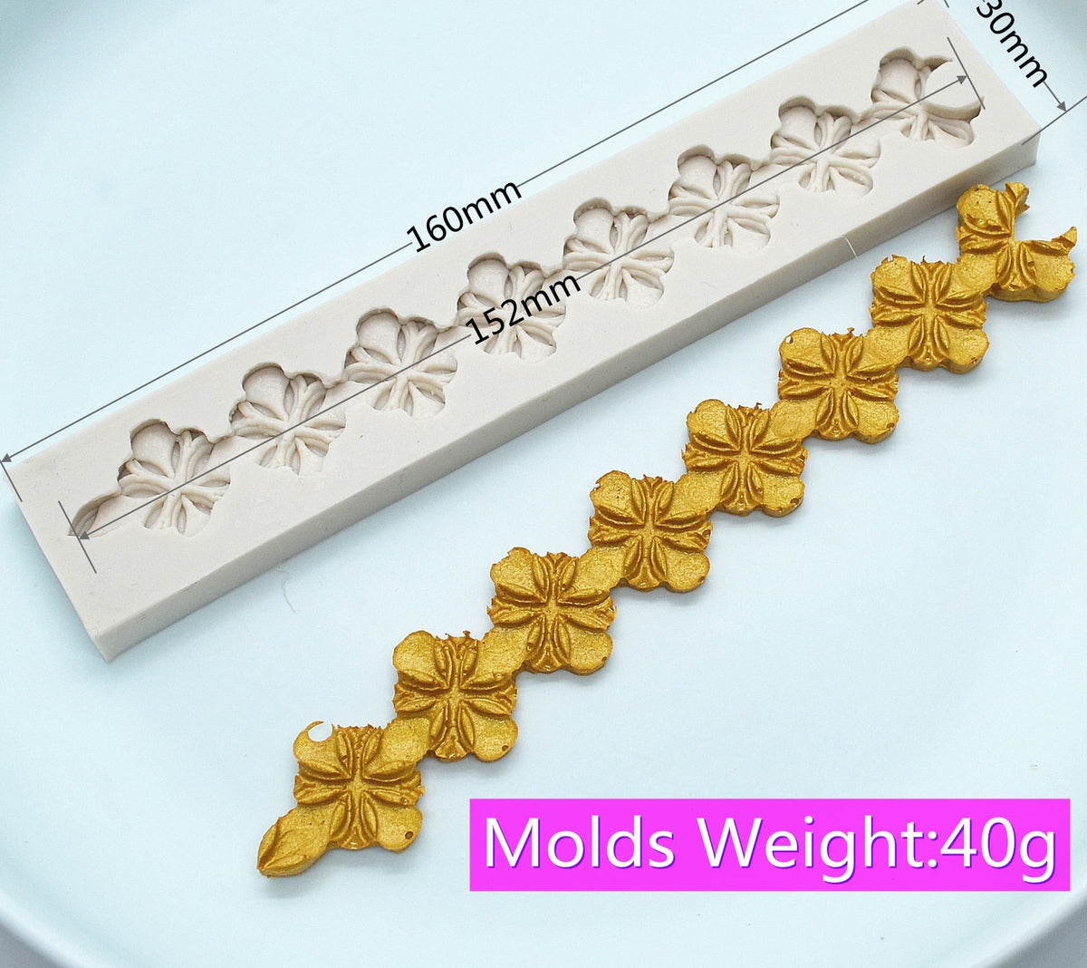 DIY Flower silicone fondant mold For Baking Wedding cake border decorating tools chocolate gumpaste mold
