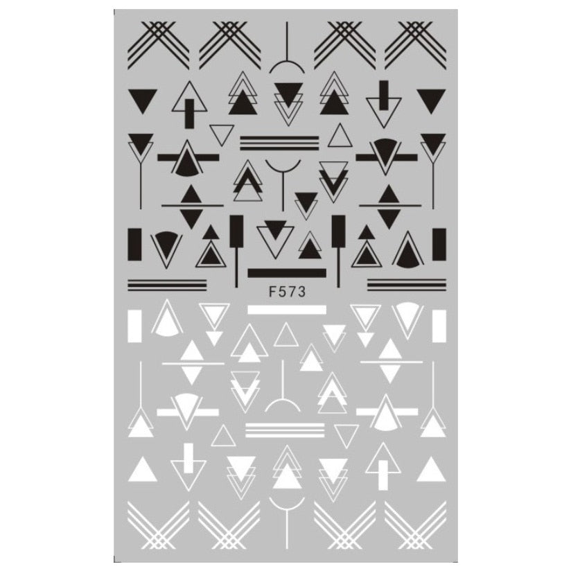 1 stücke schwarz weiß 3D Nagel Aufkleber abziehbilder Cool Englisch Brief Nail art Dekoration DIY Maniküre Design Weihnachten und neujahr geschenk