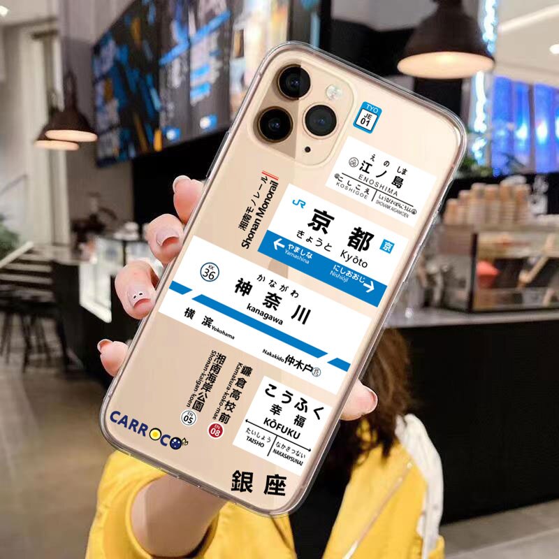 Japan Tokyo Osaka Kanagawa Label Phone Case For iphone 14 Pro Max 13 12 11 Pro XS Max XR 6S 7 8 Plus Soft silicone Cover