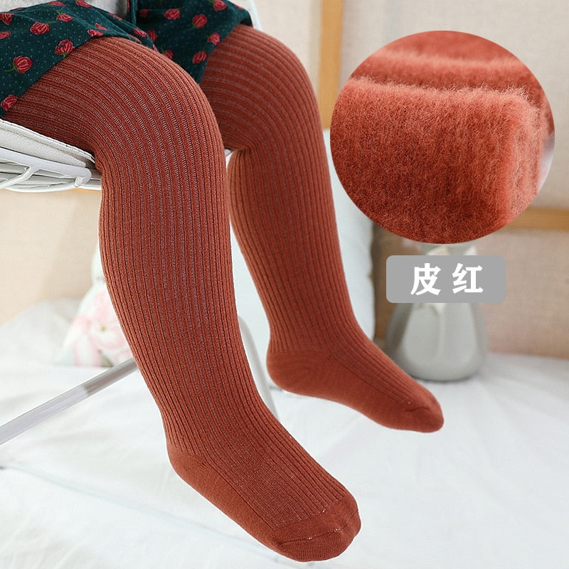 Thicken Girls Tights for Winter Autumn 1 Pcs Warm Baby Girls Clothing Children Stockings 0-6 Years Old Solid Kids Pantyhose